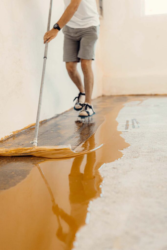 epoxy flake garage floor